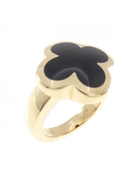 Van Cleef & Arpels 18K Yellow Gold Black Onyx Pure Alhambra  Van Cleef & Arpels Pure Alhambra Ring